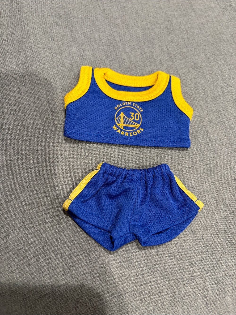 Labubu or Small Doll Golden State Warriors Jersey Set #30 Stephen Curry